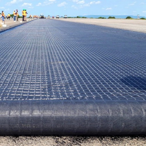 PET Polyester Geogrid Used for Road Bridge Construction Combigrid Nonwoven Geotextile Composite Polypropylene PP HDPE Biaxial Geogrid