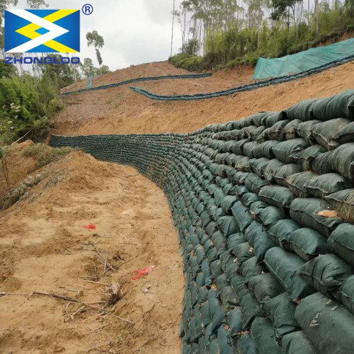 100-800g Pp Non-Woven Geotextile Sand Bags Use For Earth-Retaining Wall Dewatering Geobag