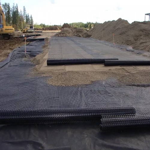 100kn 150kn 200kn Fiberglass Geogrids For Road Construction Geogrid