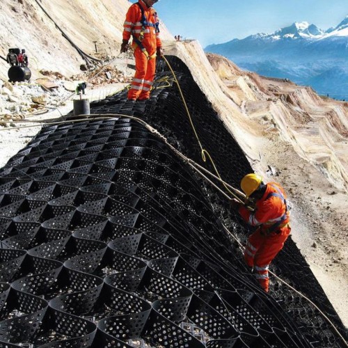 Reinforced Geosynthetic Plastic HDPE Geocell for Reinforcement of The Riverbed