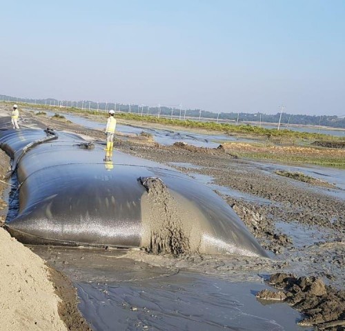Geotube PP Woven Geotextile Dewtering Bag /Geotube for Bank Protection Geobag