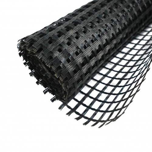 High Tensile Basalt Fiber Mesh Geo Grid Fiberglass Geogrid Coated Bitumen 100-100kn/M for Sale
