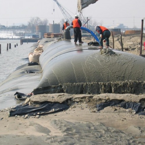 PP Geotextile Tubes Woven Geotextiles Geotube Silt Curtain Geotechnical Fabric for sea wall