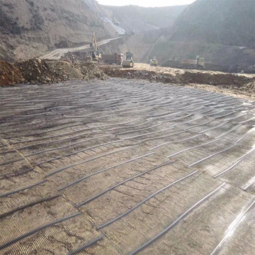 High Tensile Strength Plastic PP Uniaxial Geogrid for Road Driveway Reinforcement