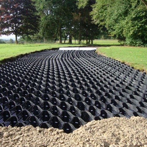 geocell, HDPE geocell, gravel grid, geocell driveway