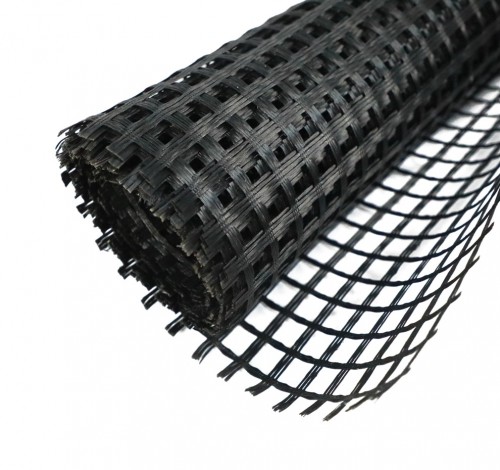 Factory Price High Tensile Basalt Fiber Mesh Geo Grid Fiberglass Geogrid Coated Bitumen 50-50kn/M