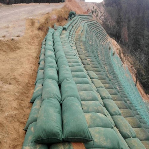 Polyester/PP Woven Geotextiles Fabric Road Slope Protection River and Lake Protection Geobag