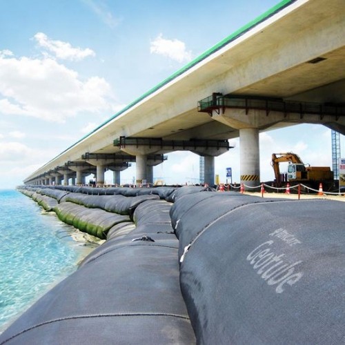 Woven Geotextile Geotube for Stabilisation and Separation in Dams