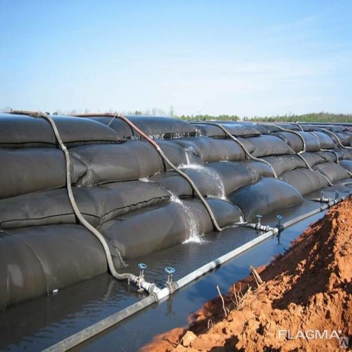 Geotube Black Color Woven Geotextile Sludge Dewatering Filter Bags Geotube Manufacturer