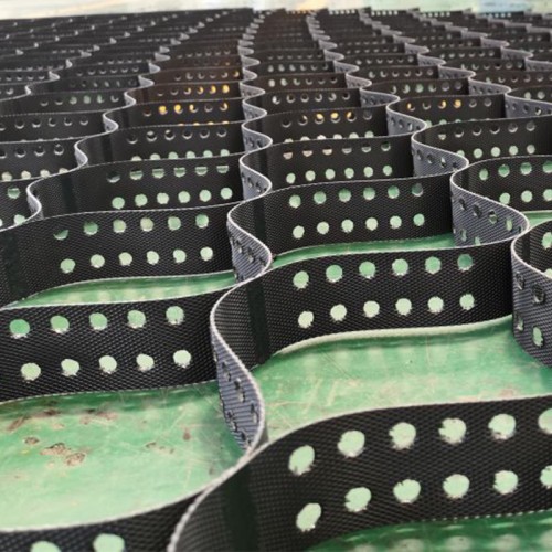 75mm Textured Perforated HDPE Geocell Cellweb System Grid