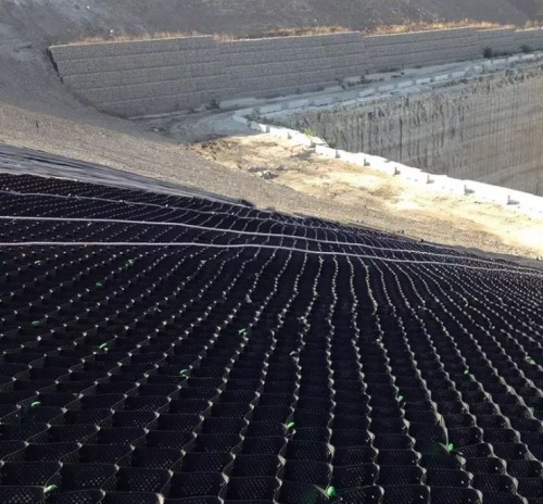 Geosynthetic Material Smooth and Textured Plastic HDPE Geocells System Slope Protection