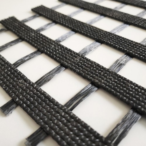 PET Warp Knitted Polyester Geogrid for Retaining Walls Construction