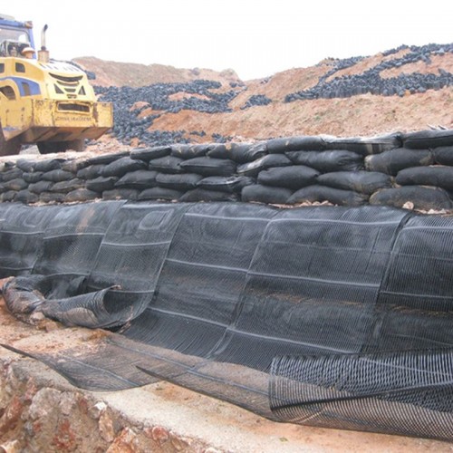 Uniaxial PP Polypropylene Plastic Geogrid for Railway Base Retaining Wall