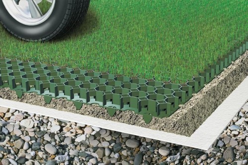 plastic grass paver /plastic paving grid