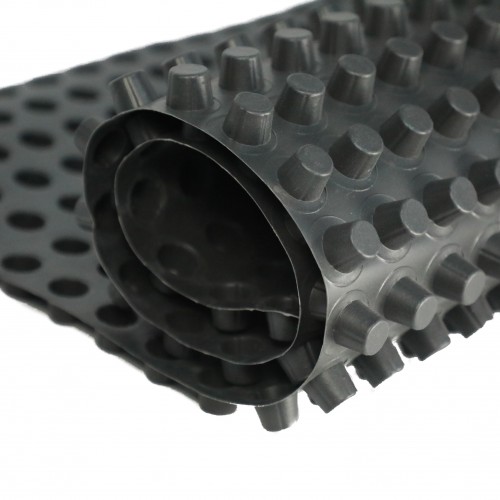 Factory supply 8mm to 50mm HDPE Dimple Drainage Plastic Sheet Waterproofing Drainage board