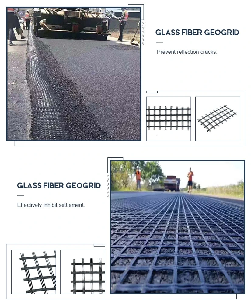 Best Quality Biaxial Fiberglass Geogrid Glass Fiber Mesh Geogrid for Slope Protection