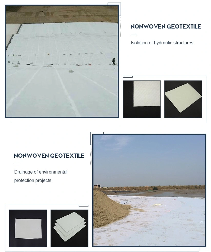 Non-Woven Fabric Geotextile Under Gravel Driveway Separation Fabric Geotextile in Lake