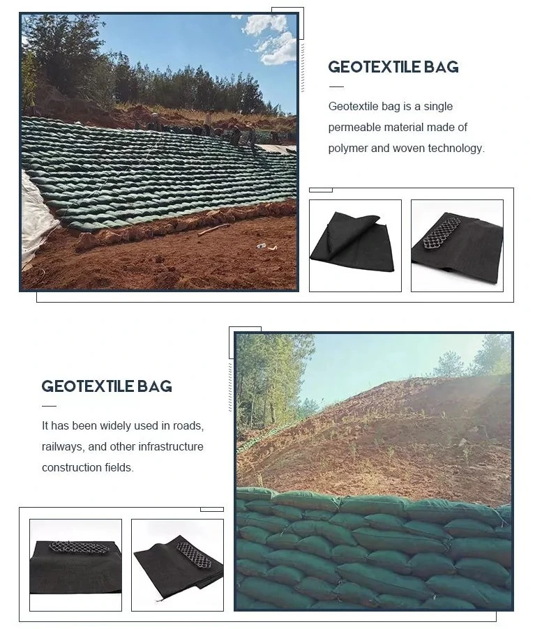 Factory Price 40*80cm Nonwoven Geotextile Geo Bag Geotextile Filter Geobag